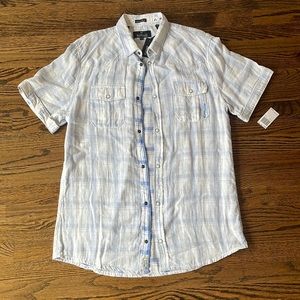Men’s Buffalo button down short sleeve shirt size XL